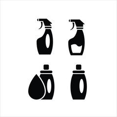 laundry fragrance bottle, suitable for icons in laundry businesses, vector icon illustration