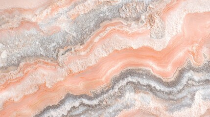 Mesmerizing Marble Masterpiece: A Captivating Swirl of Peach and Gray