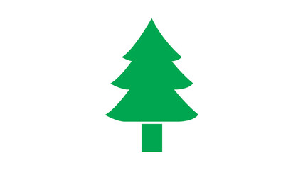 christmas tree isolated on white