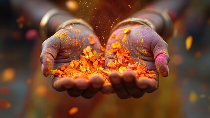 Holi, festival of colors is a popular Hindu spring festival