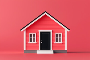 AIpowered smart home, technologydriven security and comfort, 3D illustration