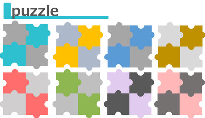 パズルのグラフィック素材イラスト