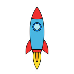 rocket in space
