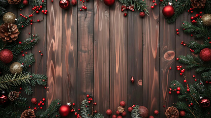 holiday content, christmas-themed decorative space for text and graphics