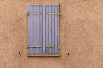 old window with shutters