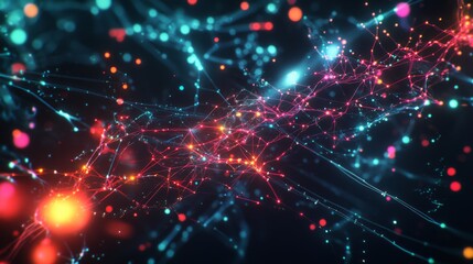 Fototapeta premium Abstract visualizing player performance in neural network theme eSports focus