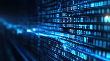 Fototapeta premium Abstract Binary Code Background