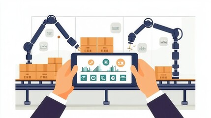 Intelligent factory and Industry 4.0 management.