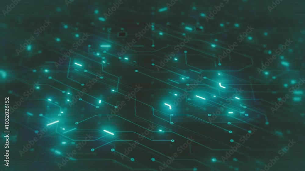 Poster computer motherboard chipset background/ animation of an abstract technology background with electro