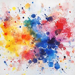 Obraz premium Abstract Colors in Stunning Watercolor Splash with Bold Dynamic Texture Background Image