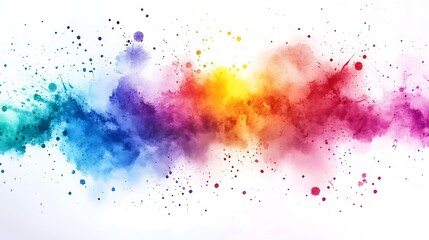 Fototapeta premium Abstract Colors in Bold Watercolor Splash Creating Stunning Vibrant Textured Background Image