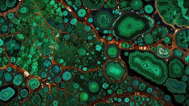 Experience the green world of malachite. Our backgrounds with hypnotic patterns and velvety texture will add natural elegance to your projects.