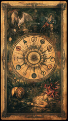 Obraz premium A tarot card