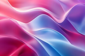 Obraz premium Abstract blue and purple liquid wavy shapes futuristic background
