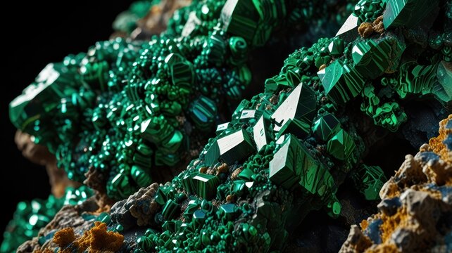 Experience the green world of malachite. Our backgrounds with hypnotic patterns and velvety texture will add natural elegance to your projects.