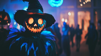 A Halloween party with a costume contest for the best spooky outfit.