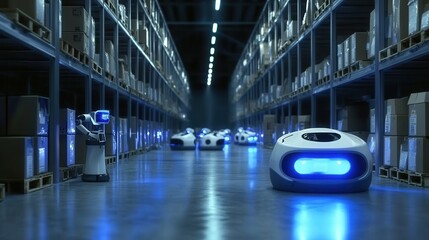 Fototapeta premium Intelligent factory and Industry 4.0 management.