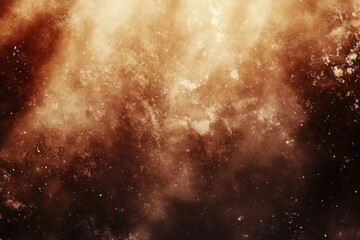 Fototapeta premium Luxurious cocoa shades, distressed grainy sound and gritty color blends with an uneven abstract backdrop, emitting vibrant light and shine, open template area