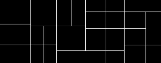 Empty collage for 25 pictures. Vector photo frame for memory.