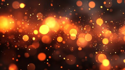 Obraz premium Magical Glowing Bokeh Lights in the Night Sky