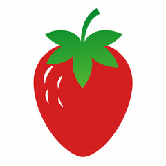 strawberry isolated on white