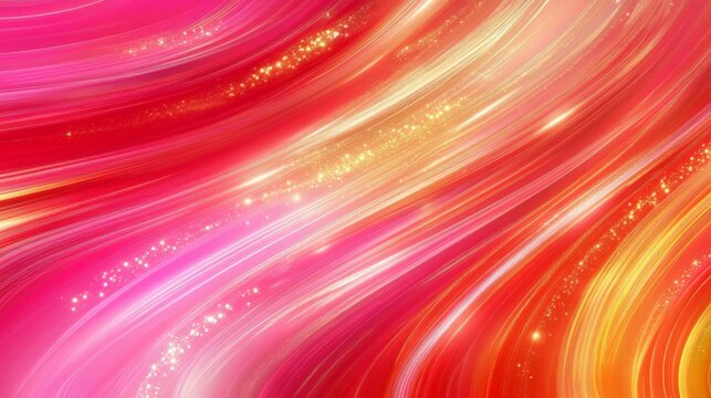 Vibrant Radiant Abstract Background with Glowing Streaks
