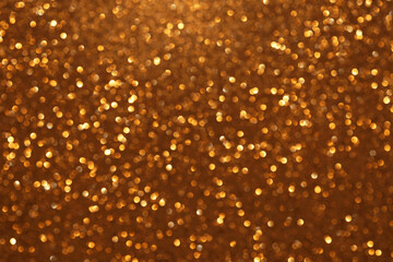 Golden glitter festive bokeh background