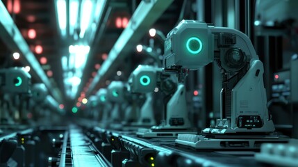 Automation in manufacturing enhancing production efficiency with AI-powered machines