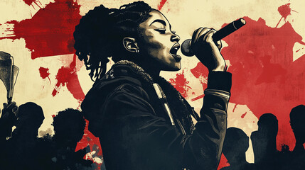 A powerful vocal performance celebrating Kwanzaa traditions during a community event