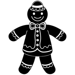 Christmas character of a person in clothes