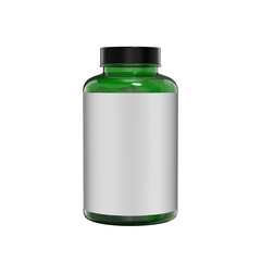 food supplement bottle mockup 3d render