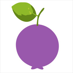 Fruits and berries icon set. Strawberry, peach, apple, raspberry, pear, banana, orange