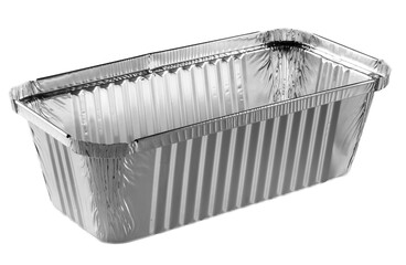barquette en aluminium PNG sur fond transparent