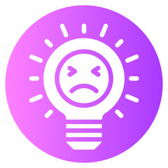 light bulb gradient icon