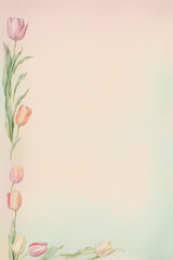 Naklejka premium Minimalist letter paper