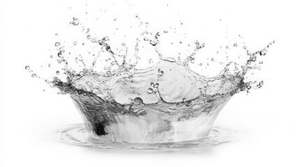 Captivating Splash of Purity: Water Droplets in Motion