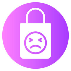 shopping bag gradient icon