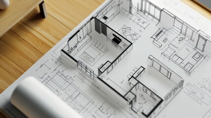 Architectural Blueprint of a House
