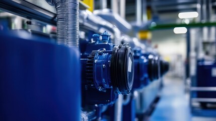 Fototapeta premium Sustainable automation solutions helping industries reduce energy consumption and environmental impact