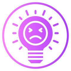 light bulb gradient icon