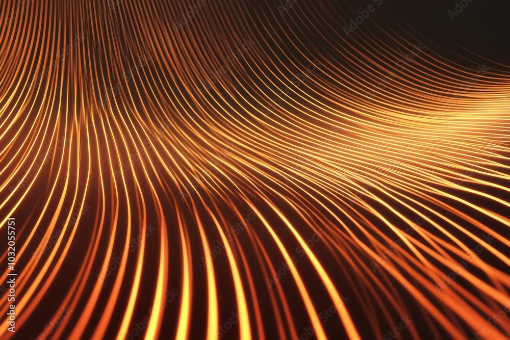 Poster glowing backdrop showcasing bright stripes. sleek layout with smooth color transitions. innovative i