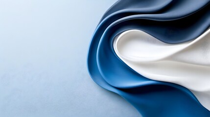 Fototapeta premium Sleek and elegant metallic gradient background in a soothing blend of silver and blue tones creating a modern high tech and sophisticated visual atmosphere