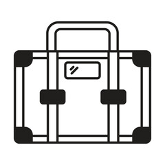 luggage icon vector on white background