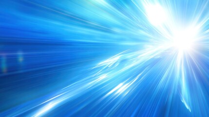 Abstract Blue Light Burst