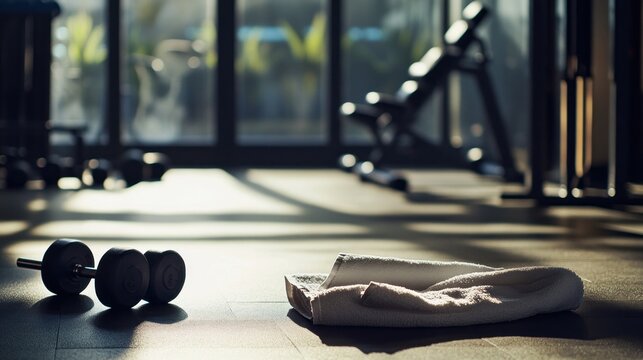 Gym Equipment on the Floor