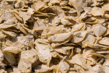 Salted fish, Salted sea fish that is dried under the hot sun to be used as a side dish