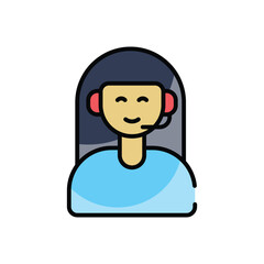Customer Support vector icon