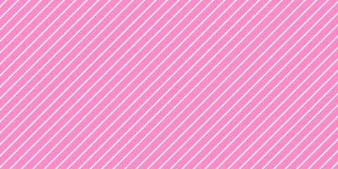 Seamless striped pattern. Pink background with thin diagonal lines.