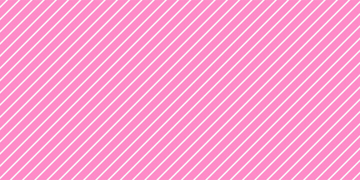 Seamless striped pattern. Pink background with thin diagonal lines.