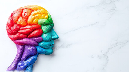 mental health awareness week background with copy space for text or logo